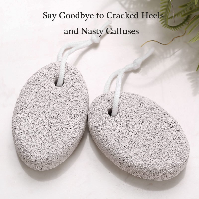 HOOMBOOM 2PCS Natural Pumice Stone for Feet  HOOMBOOM Lava Pedicure Tools Hard Skin Callus Remover for Men/Women Feet and Hands - Natural Foot File Exfoliation to Remove Dead Skin - Image 3